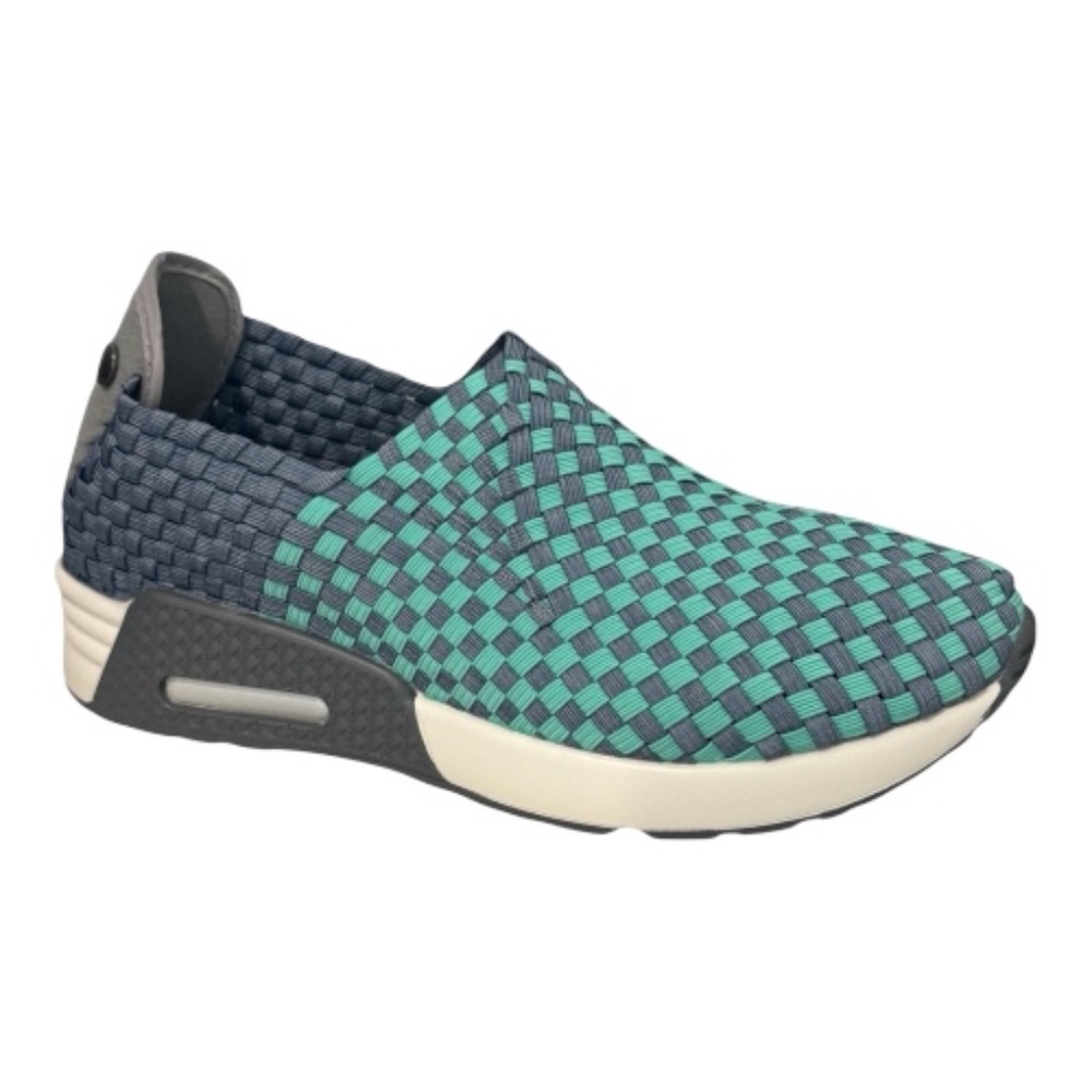 Bernie Mev Best Gem Light Jeans/Mint Comfort Slip On Sneakers EU 41/US 10 - NWB